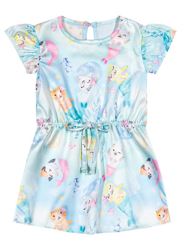 Alenice - Vestido Pequenas Sereias Menina Branco