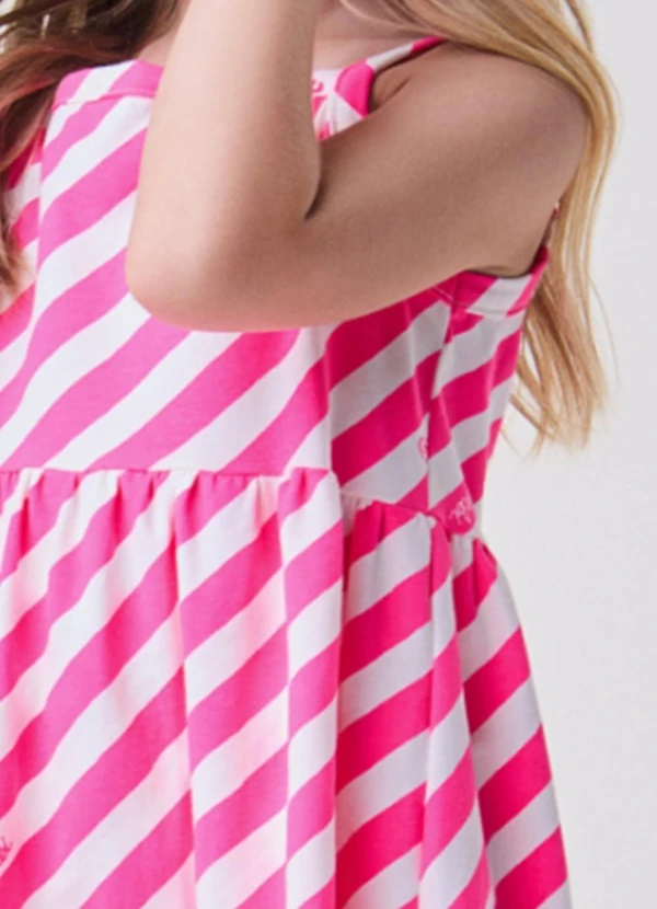 Bimbi - Vestido Pink Listrado Rosa 3
