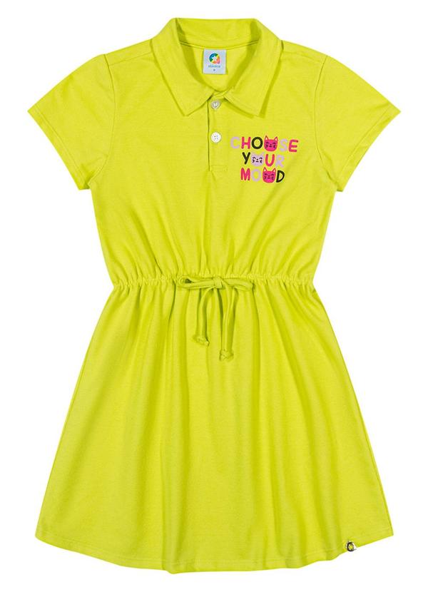 Alenice - Vestido Piquet Menina Verde 1