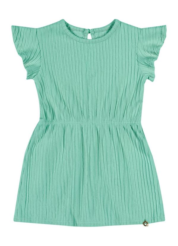 Alenice - Vestido Plissado Menina Verde 2