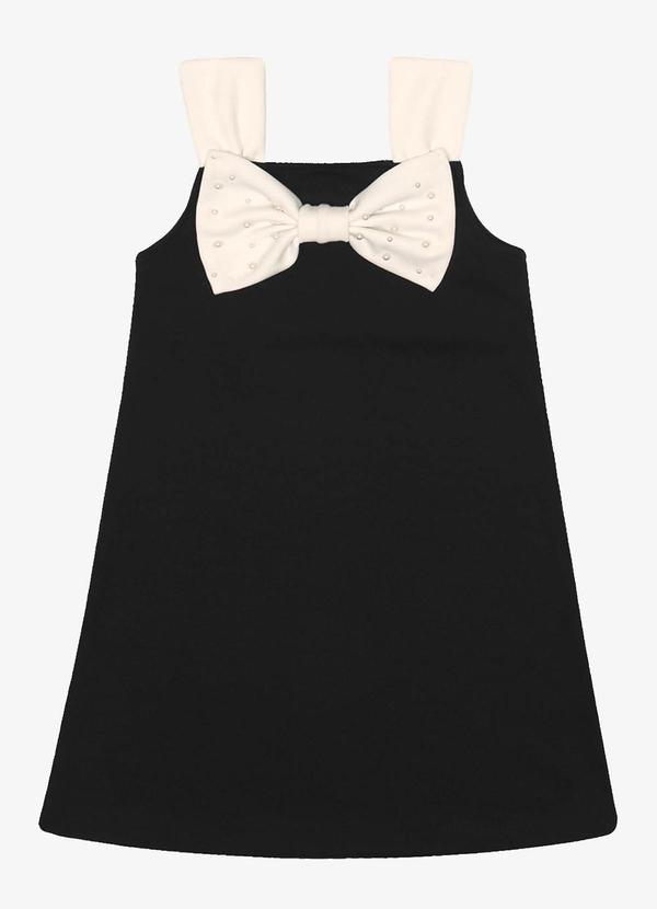 Trick Nick - Vestido Ponto Roma Laço Preto 5