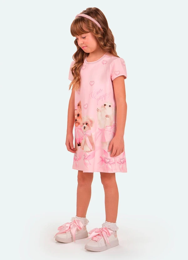 Trick Nick - Vestido Ponto Roma Rosa 3