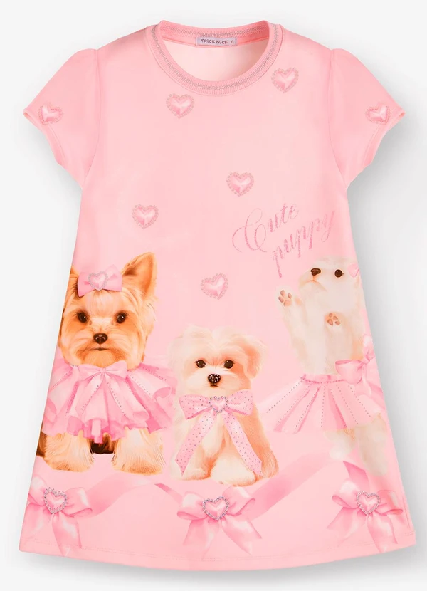 Trick Nick - Vestido Ponto Roma Rosa 5