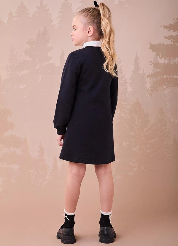 Momi - Vestido Preto com Laço de Paetê Preto 2