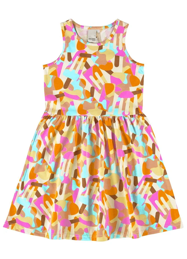 Malwee Kids - Vestido Preto Godê Mosaico 3