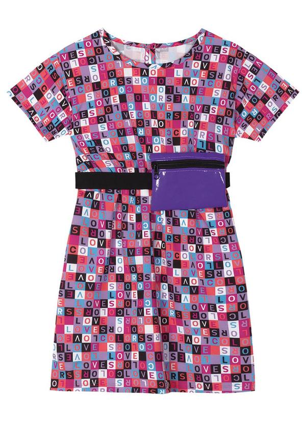 Marisol - Vestido Quadriculado Menina Roxo 2