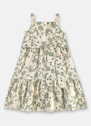 Up Baby - Vestido Regata Alças Forro Verde - UP BABY