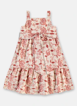 Up Baby - Vestido Regata Alças Forro Vermelho - UP BABY