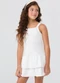 Vida Costeira - Vestido Regata Babadinhos Branco - variação: Branco