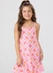 Vida Costeira - Vestido Regata Babado Corações Rosa Claro - variação: Rosa Claro