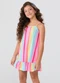Vida Costeira - Vestido Regata Babado Corações Rosa Claro - variação: Colorido