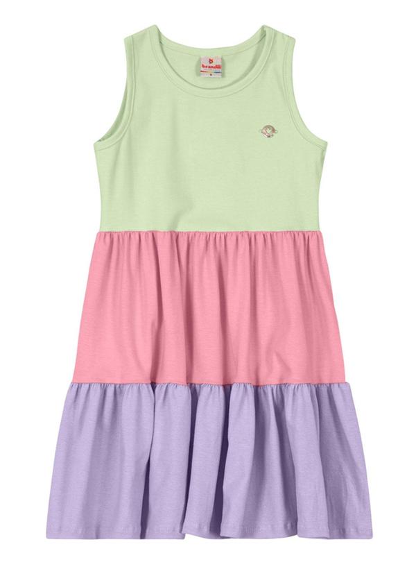 Brandili - Vestido Regata em Malha Menina Verde 2