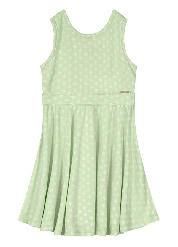 Brandili - Vestido Regata em Malha Menina Verde 3