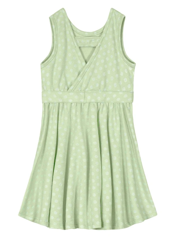 Brandili - Vestido Regata em Malha Menina Verde 4