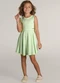Brandili - Vestido Regata em Malha Menina Verde - variação: Verde