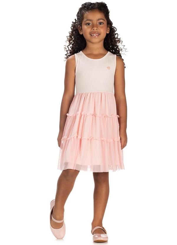 Amada - Vestido Regata em Tule Flex Rosa