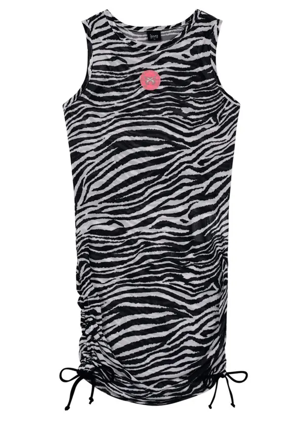 Young Class - Vestido Regata em Tule Teen Menina Preto