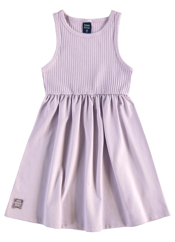Bee Loop - Vestido Regata Infantil Roxo 1