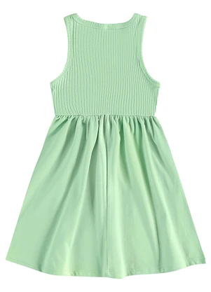 Bee Loop - Vestido Regata Infantil Verde - BEE LOOP