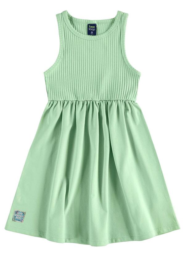 Bee Loop - Vestido Regata Infantil Verde