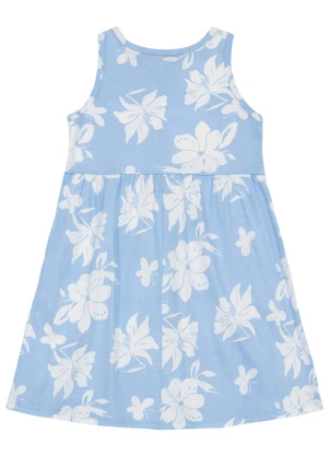 Vestido Regata Infantil Floral Bee Loop Azul - BEE LOOP