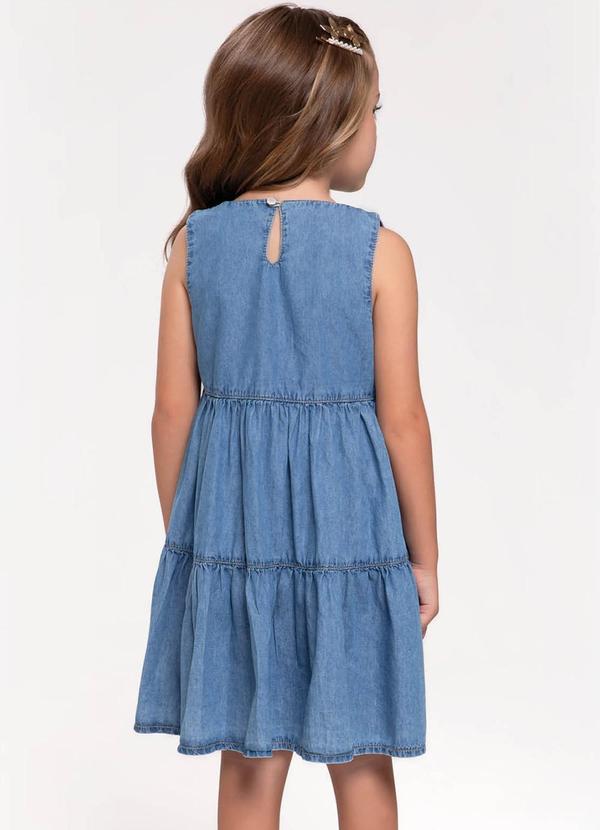 Trick Nick - Vestido Regata Infantil Jeans Azul 2