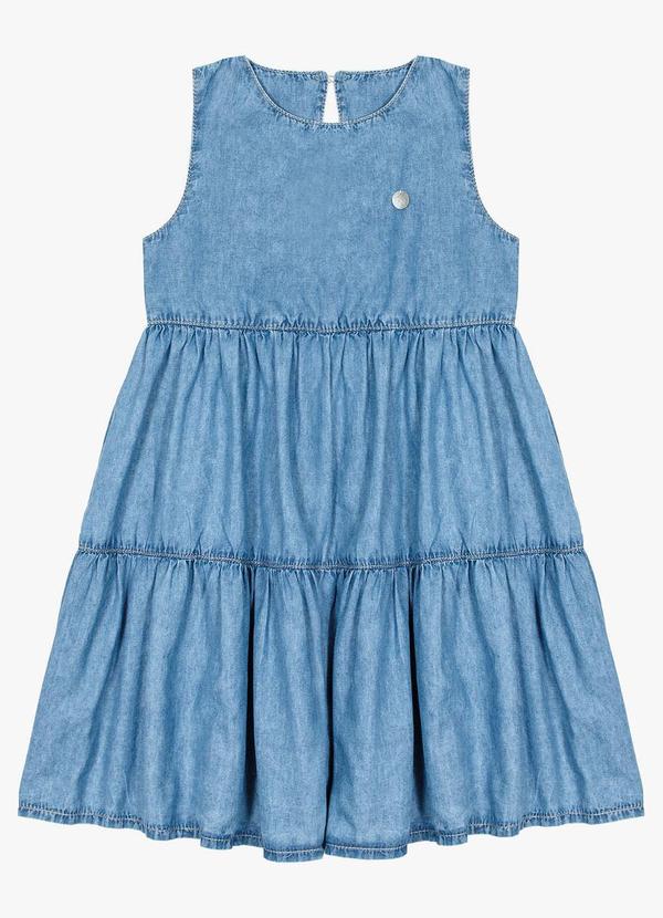 Trick Nick - Vestido Regata Infantil Jeans Azul 5