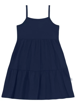 Vestido Regata Infantil Meia Malha Bee Loop Azul - BEE LOOP