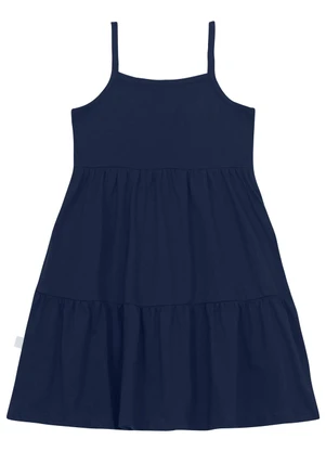 Vestido Regata Infantil Meia Malha Bee Loop Azul - BEE LOOP