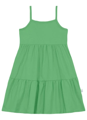 Vestido Regata Infantil Meia Malha Bee Loop Verde - BEE LOOP