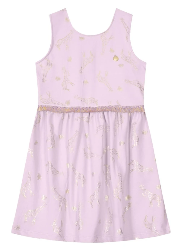 Brandili Mundi - Vestido Regata Infantil Menina  Lilás