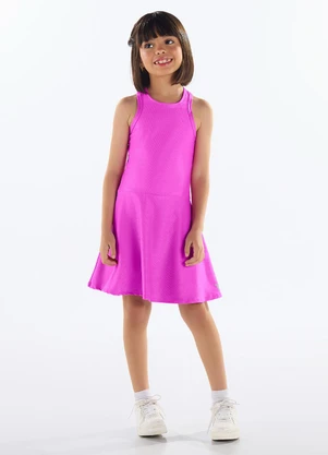Quimby - Vestido Regata Infantil Rosa - QUIMBY