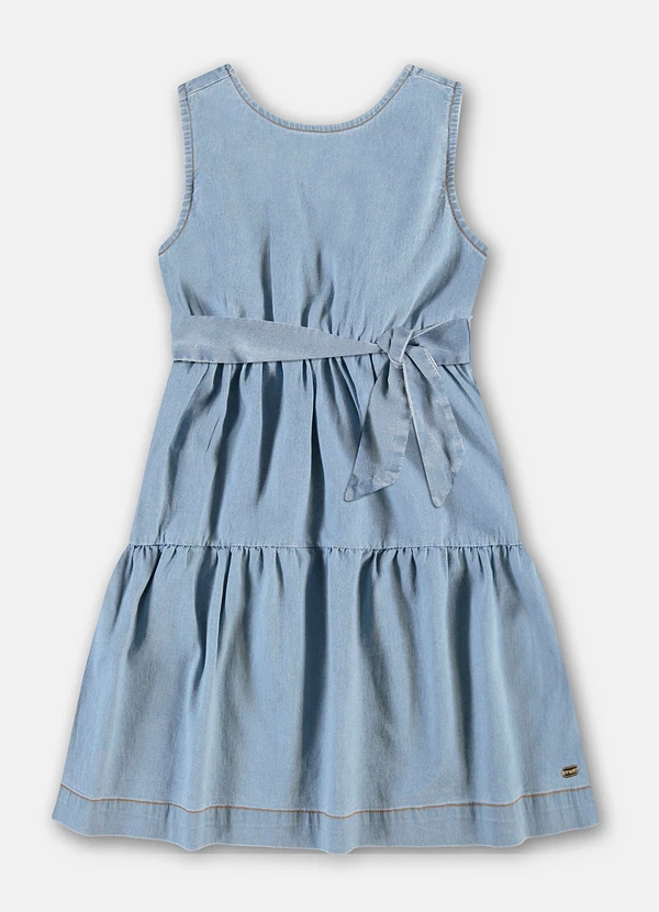 Up Baby - Vestido Regata Jeans Elastano Azul 4
