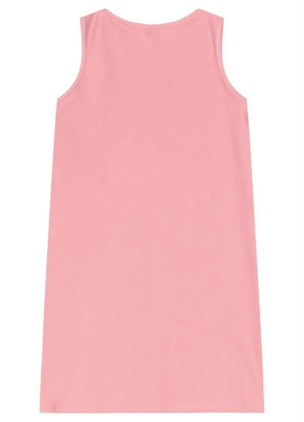 Lilica Ripilica - Vestido Regata Malha Infantil Rosa 2