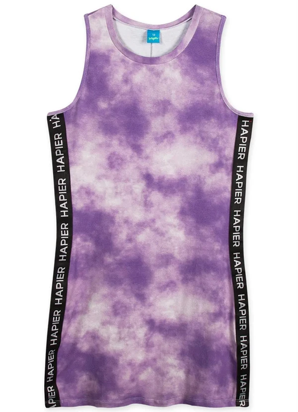 Hapier - Vestido Regata Malha Juvenil Lilás