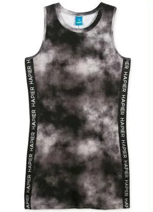 Hapier - Vestido Regata Malha Juvenil Preto - HAPIER