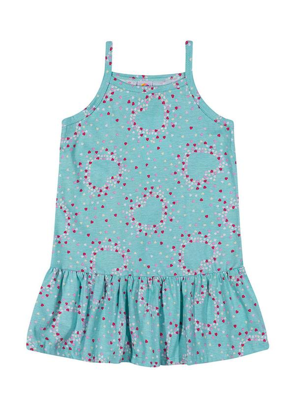 Outlet - Vestido Regata Menina Azul