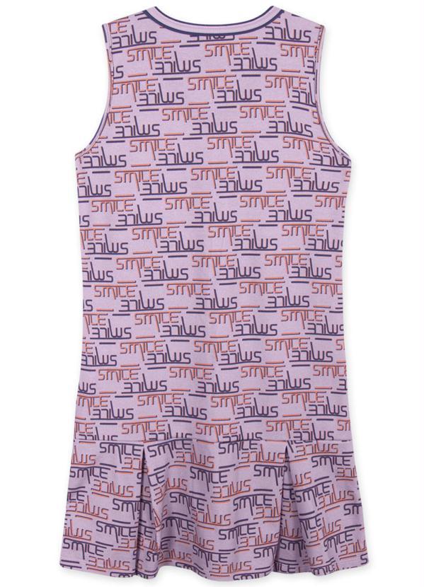 Hapier - Vestido Regata Moletom Juvenil Lilás 2