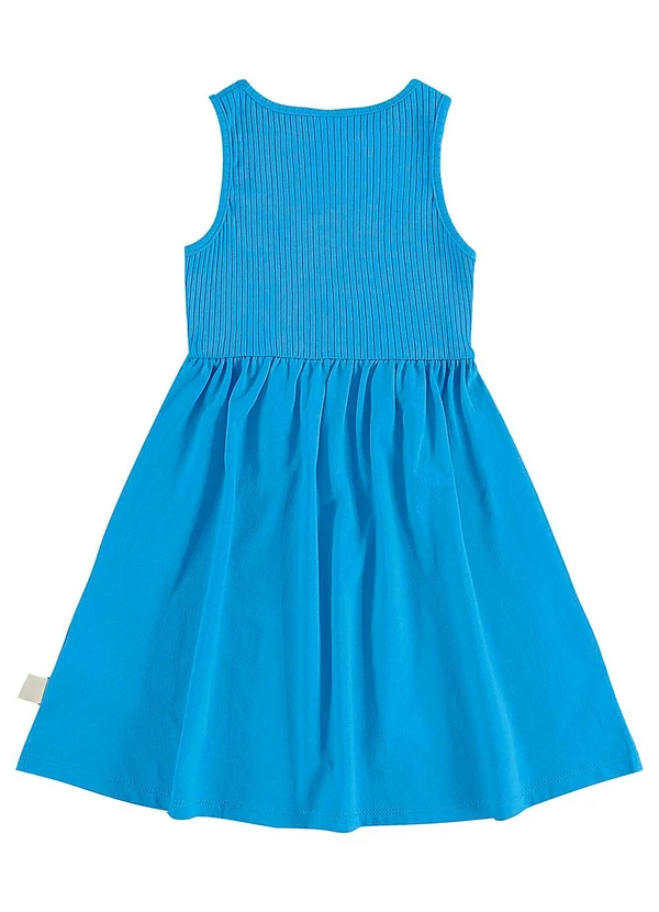 Bee Loop - Vestido Ribana Infantil Azul 2