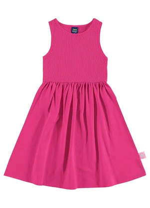 Bee Loop - Vestido Ribana Infantil Rosa - BEE LOOP