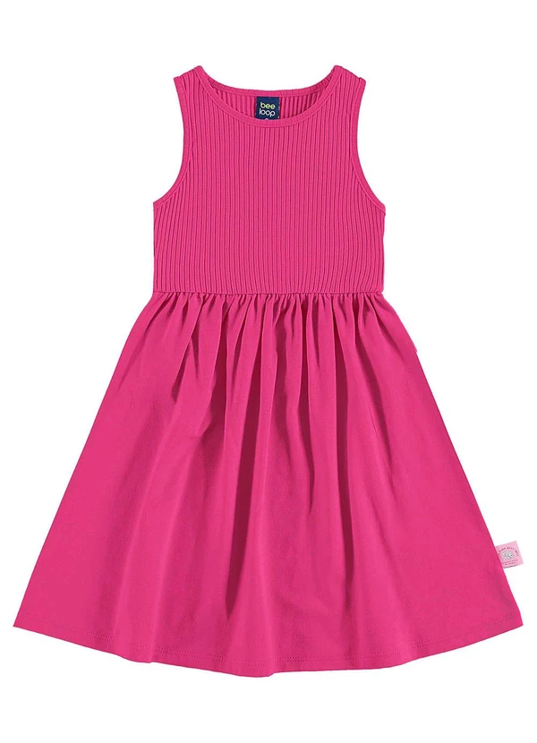 Bee Loop - Vestido Ribana Infantil Rosa 2