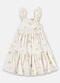 Up Baby - Vestido Ribana Sustentável Alças Marrom - variação: Branco