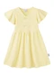 Malwee Kids - Vestido Rodado Acinturado Anarruga Rosa Fúcsia - variação: Amarelo Claro