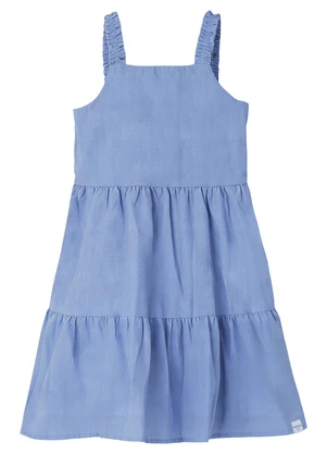 Malwee Kids - Vestido Rodado Acinturado Azul Pastel - MALWEE KIDS