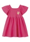 Malwee Kids - Vestido Rodado Acinturado Cachorrinha Verde Água - variação: Rosa