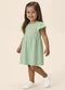 Malwee Kids - Vestido Rodado Acinturado Cachorrinha Verde Água - variação: Verde Água