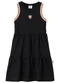 Malwee Kids - Vestido Rodado Acinturado Coração Preto - variação: Preto