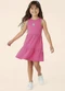 Malwee Kids - Vestido Rodado Acinturado Coração Preto - variação: Rosa