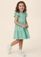 Malwee Kids - Vestido Rodado Acinturado em Malha Verde Água - variação: Verde Água