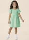 Malwee Kids - Vestido Rodado Acinturado Floral Verde Água - variação: Verde Água